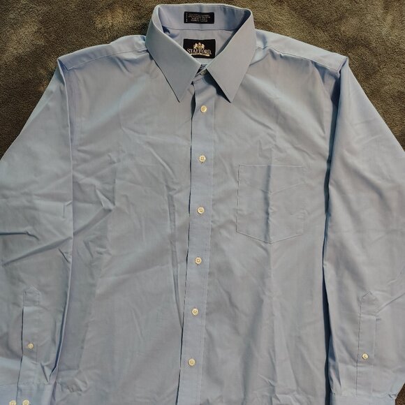 Stafford Men's Regular Fit Wrinkle Free Dress Shirt - 16.5 neck - 34-35 - Picture 1 of 8